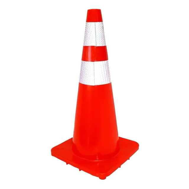 Cono Señalización Vial En Pvc De 70 Cm Importado Reflectivo