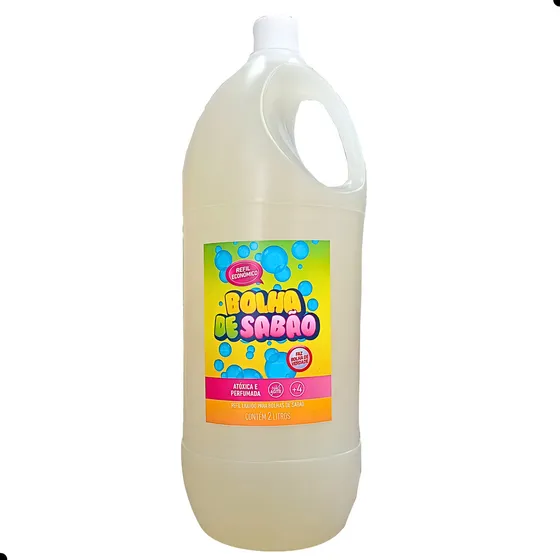 Refil Líquido Bolhinha De Sabão Gigante Bubble De 2 Litros Galao Wow Toys 1 unidade