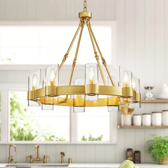 Candelabro Rueda Carro Wuzups 8 Luz Vidrio Transparente Casa