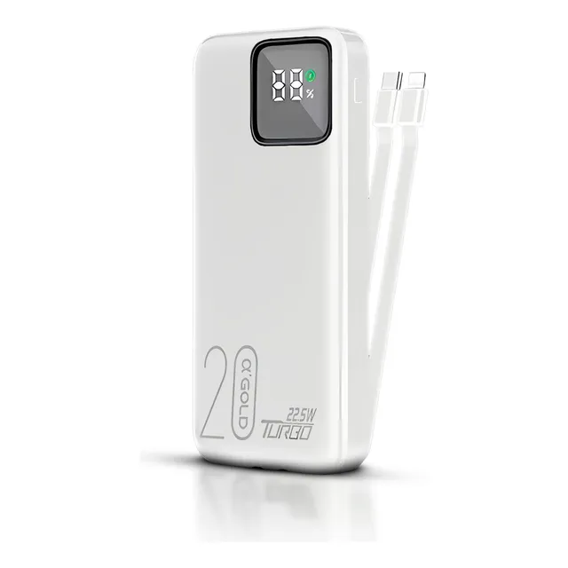 Power Bank Carregador Portátil Turbo 20.000mah Com Anatel