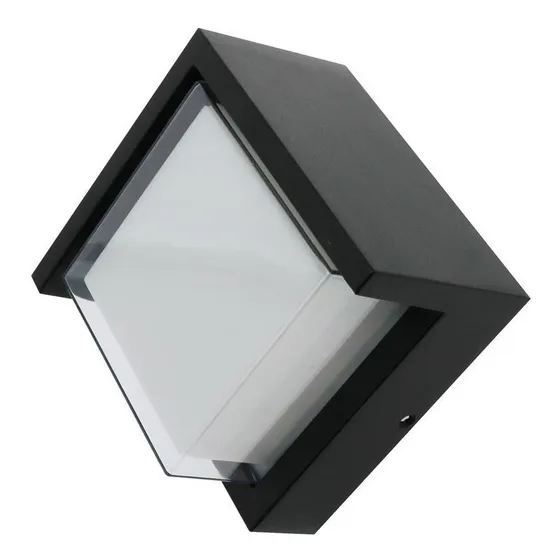 Lampara Led Decorativa Pvc Cuadrada Luz Calida Exterior