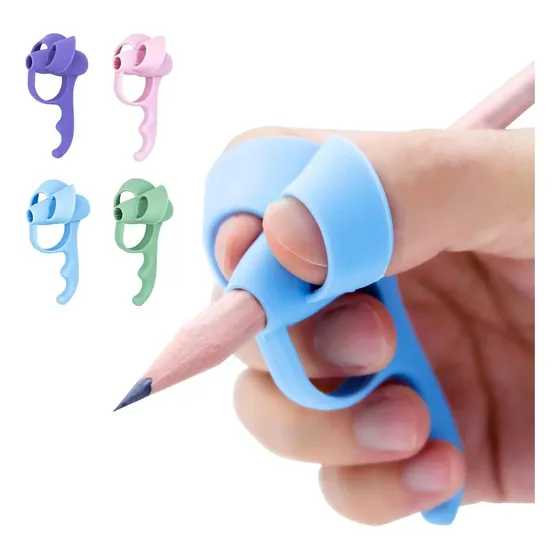 2 Grips De Silicona Adaptador De Birome Lápiz Utiles