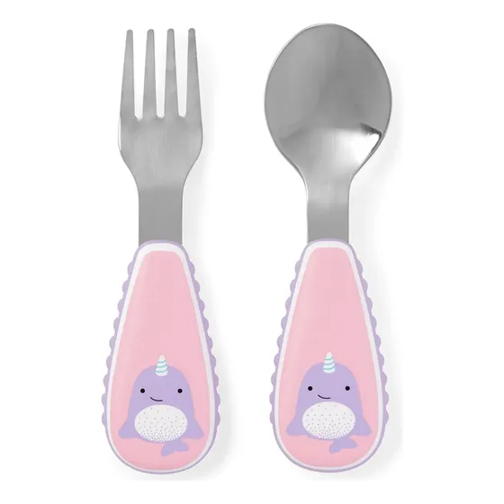 Kit De Talheres Infantil Zootensils Colher E Garfo
