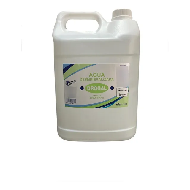 Agua Desmineralizada Medicinal Drogal X 5000 Ml