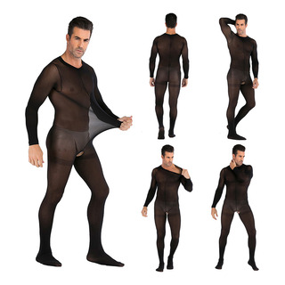 Body Para Hombre, Cuello Redondo, Malla Transparente, Transp Body Para Hombre, Cuello Redondo, Malla Transparente, Transp