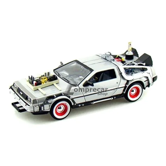Vehiculo Volver Al Futuro 3 Escala Welly My Toys Color Gris