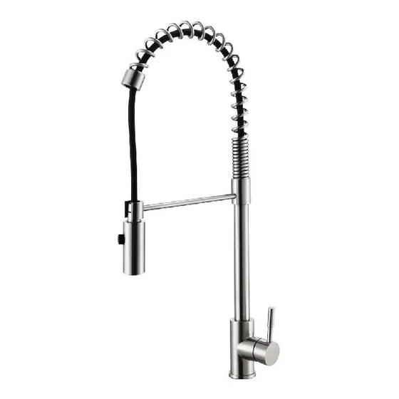 Grifería Fregadero Monomando Milan Bm Acero Inox Espiral