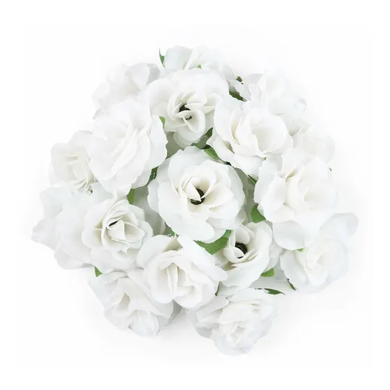 Kesoto 50 Flor Artificial Rosa Blanca 1.6 Pequeña Falsa