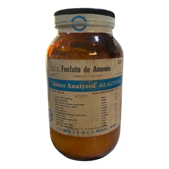 Fosfato De Amonio Dibásico Cristales 500gr Jt Baker