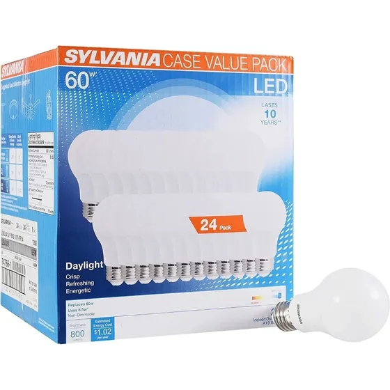Caja 24 Bombillos Led Sylvania 8.5w 5000k Luz Blanca Eq. 60w