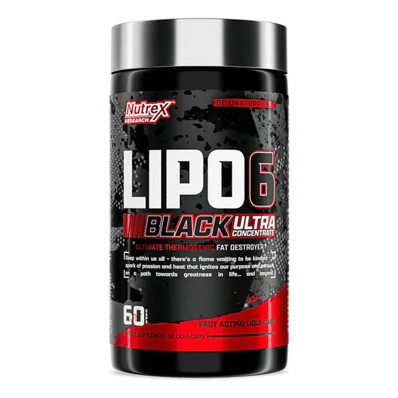 Nutrex Research Lipo 6 Black Ultra Concentrate 60 Capsules Sabor Sin sabor