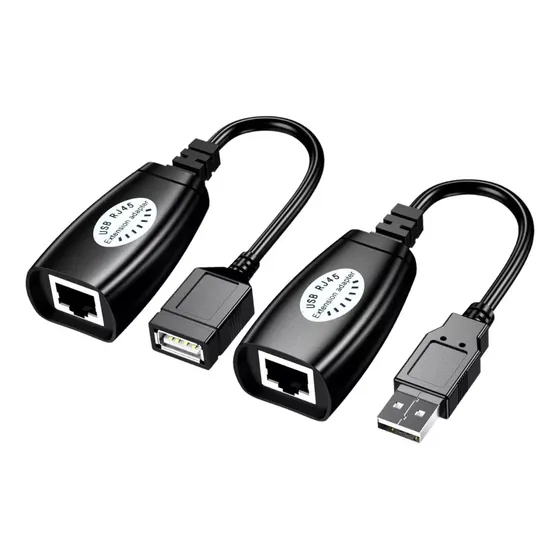 Extensor De Cable Usb M H Por Rj45 Cable De Red Cat5 Cat6