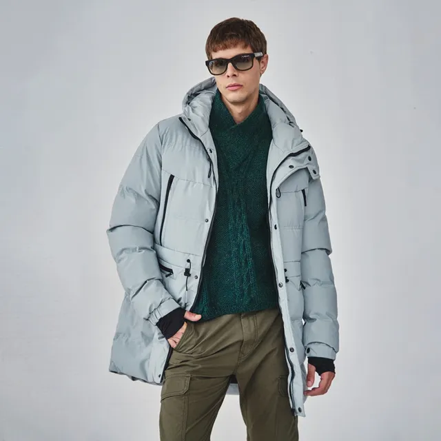 Campera Parka Hombre Negra Impermeable Importada Capucha 