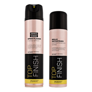 Spray Fijador Reforzado + Spray Brillo Top Finish Primont Spray Fijador Reforzado + Spray Brillo Top Finish Primont