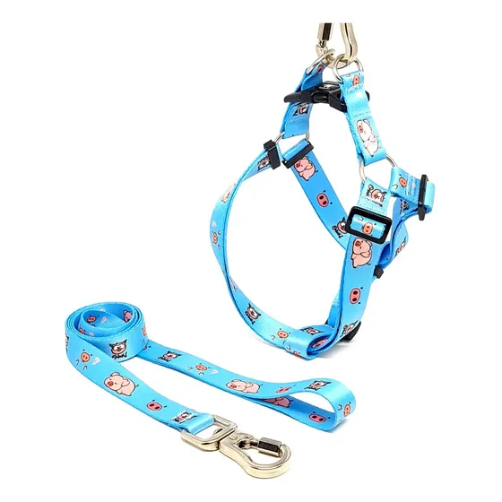 Coleira De Mini Pig Com Guaia Oink - Malupet Cor G
