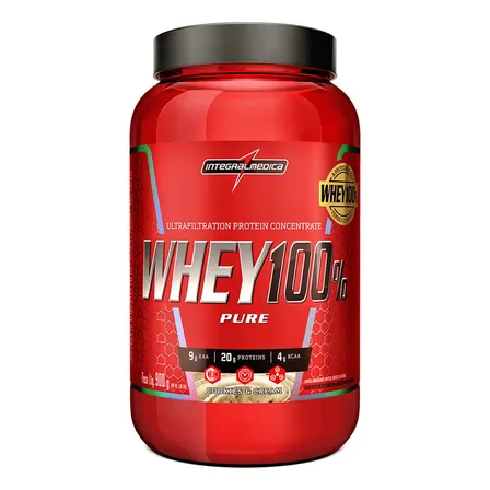 Whey 100% Pure Cookies 900g Pote - Aumento De Massa Magra Com Proteína De Alta Qualidade