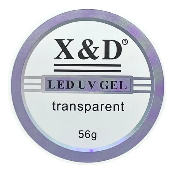 Gel Xed Alongamento Unha 56gr Led Uv Acrigel - A Cor Cor Transparente