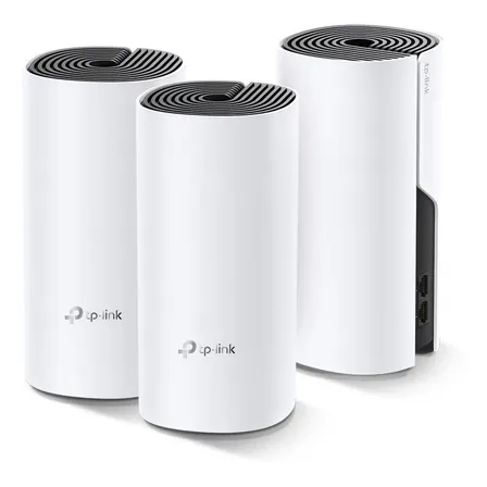 Kit de Roteadores Sistema Wi-fi Mesh Ac1200 Deco M4 (3-pack) Cor Branco/Preto Tp-link