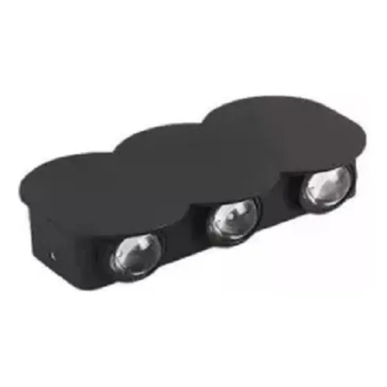 Lámpara Aplique Led 18w Circular Luz Cálida 6 Luces Int/ext