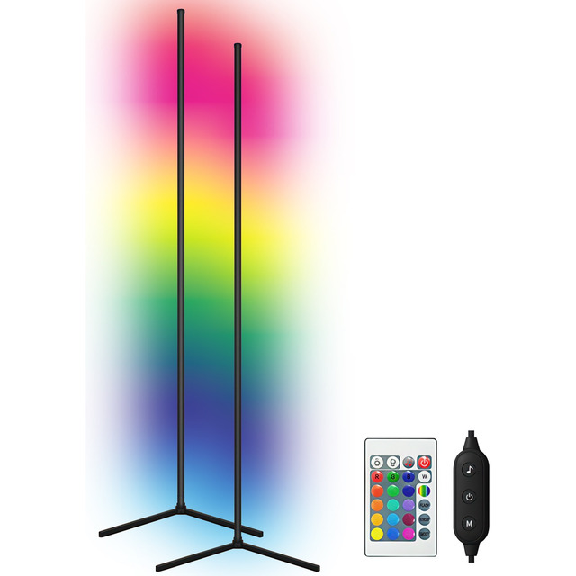 Kit 2 Lâmpada De Atmosfera Rgb 3000 Cores Com Controle Voz Kit 2 Lâmpada De Atmosfera Rgb 3000 Cores Com Controle Voz