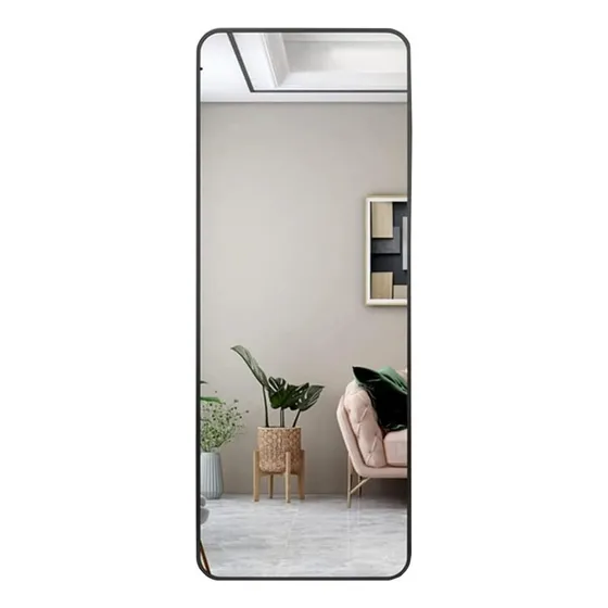 Espejo rectangular de pared Topdeco 12050 de 120cm x 50cm marco negro