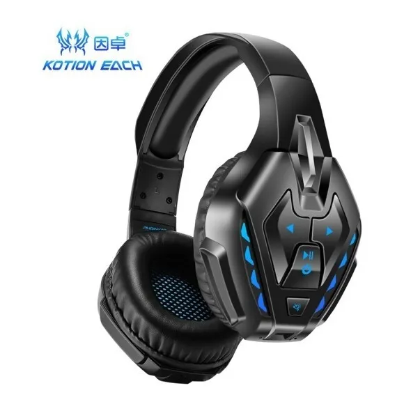 Auriculares gamer inalámbricos Kotion B3510 con luz LED