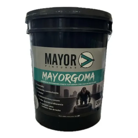Membrana exterior Mayor Mayorgoma para techos color gris acabado mate 20kg | Cuotas sin interés
