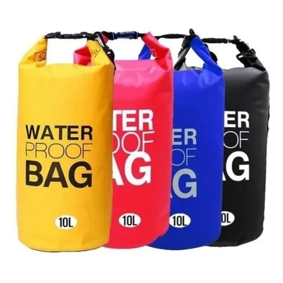 Bolsa de agua impermeable Saco Estanque Prova d'Agua Camping, 10 l, color azul