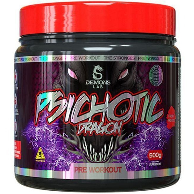 Psichotic Dragon Pre Treino Fruit Punch - Demons Labs (500g) Psichotic Dragon Pre Treino Fruit Punch - Demons Labs (500g)