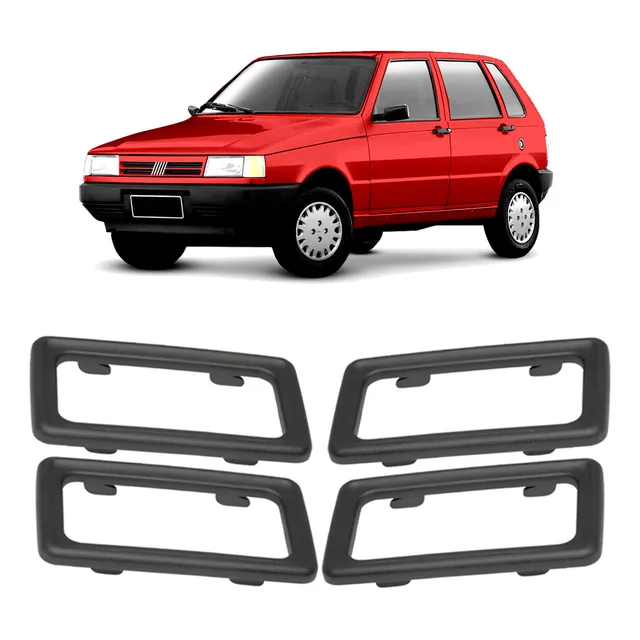 Kit 4 Moldura Maçaneta Interna Uno 84 95 96 97 98 99 A 2004