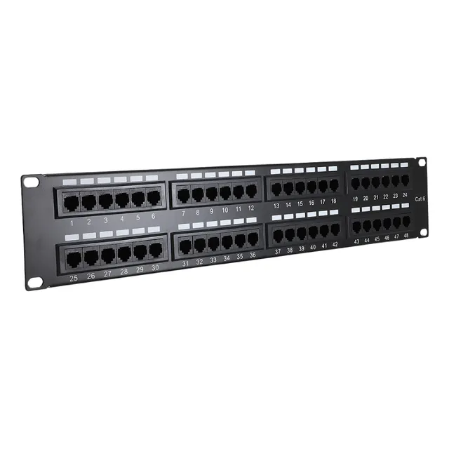 Patch Panel Enson Cat6 48puertos Montaje En Rack Estandar 19