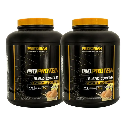 Kit 2 Suplementos Whey Protein Isolado Blend Complex 2kg Torta De