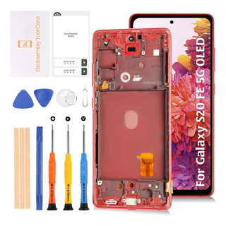 S20 Fe 4g G780/5g G781 Pantalla Lcd Oled 6.45 +marco Rojo N S20 Fe 4g G780/5g G781 Pantalla Lcd Oled 6.45 +marco Rojo N