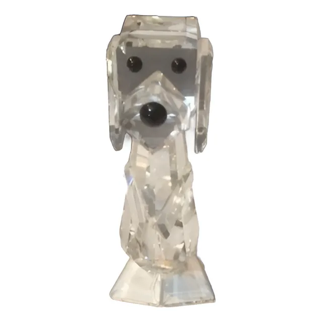 Figura Perrito De Cristal Swarovski Genuino