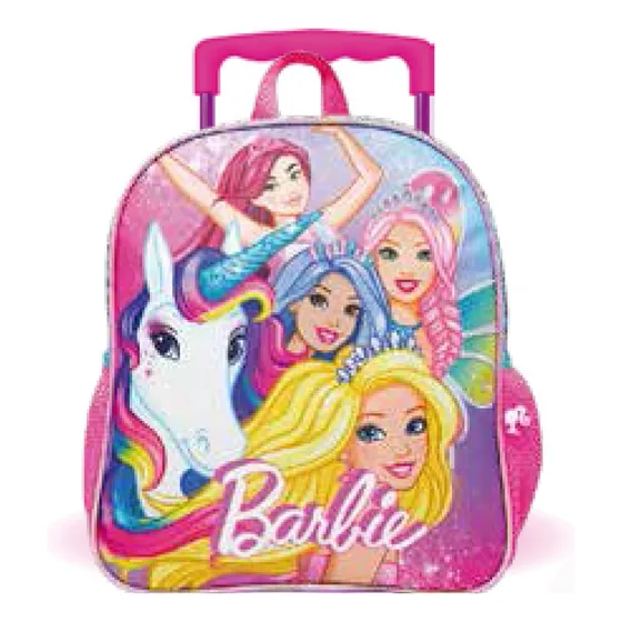 Mochilas Infantiles Niño Barbie Carro 9524l101st Arpelli Color Rosa Diseño De La Tela Estampada