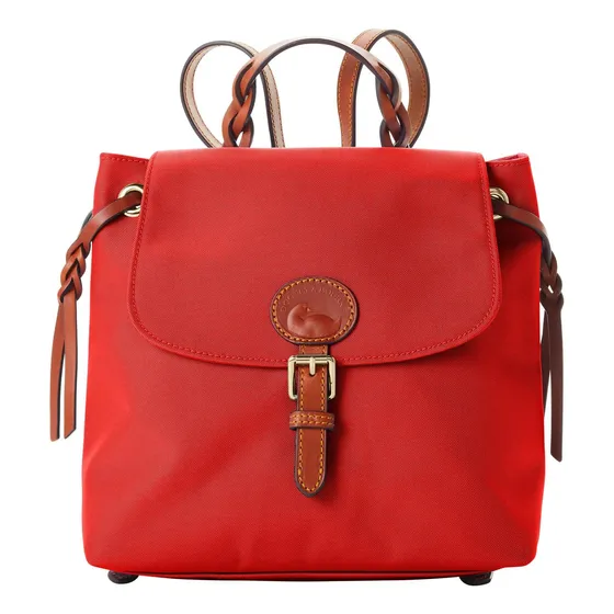 Bolso Dooney & Bourke, Mochila Con Solapa De Nailon - Rojo