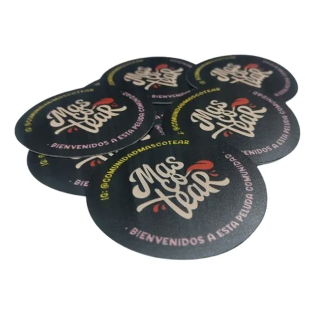 Etiquetas Autoadhesivas Botellas Frascos Transparentes Vasos Stickers Calcos Calcomanias Vinilos Troquelados Especiale