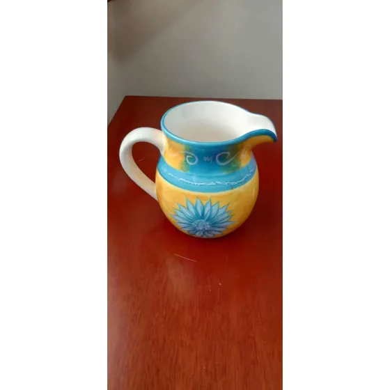 Jarra Amarilla Y Azul