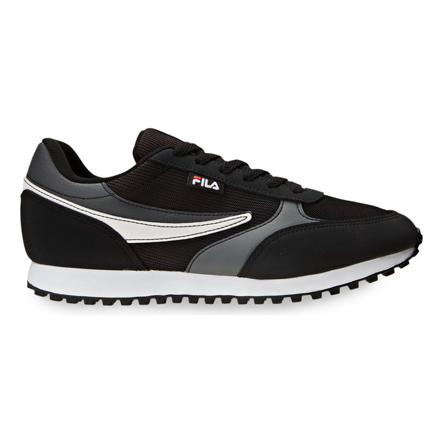 Tênis Masculino Renno Classic Fila Preto/grafite/branco Liso 40 Br