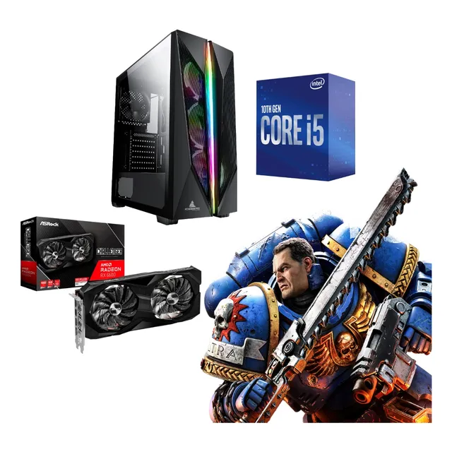 Torre Cpu Gamer Intel I5 16 Gb Ssd 500 Rx 6600 + Obsequio
