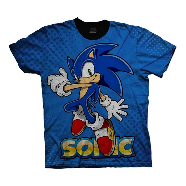 Camiseta De Sonic Estampadas Sega Boom Mania Niños Adultos