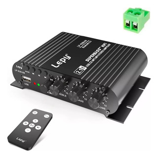 Amplificador 2.1 Hifi Stereo Subwoofer Con Bluetooth Usb 12v Amplificador 2.1 Hifi Stereo Subwoofer Con Bluetooth Usb 12v