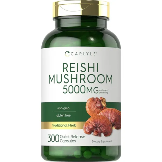 Reishi Mushroom 5000 Mg 300 Cápsulas Carlyle