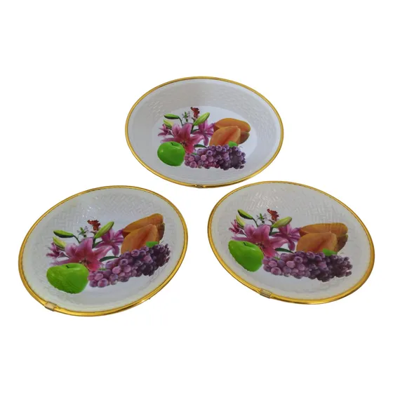 Juego De 3 Bandejas, Platos Para Frutas, Pasapalera, Paneras