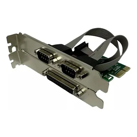 Placa Pci Express Paralela + 2 Serial Pcie Impressora Lpt