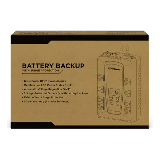 Sistema de alimentación ininterrumpida CP825AVRLCD negro CyberPower