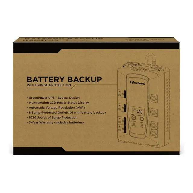 Sistema de alimentación ininterrumpida CP825AVRLCD negro CyberPower