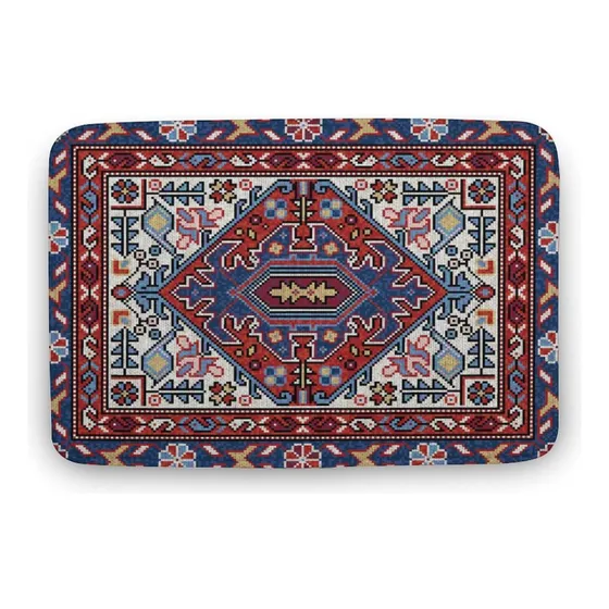 Colorida Alfombra Baño Oriental Para Decoracion Absorbente