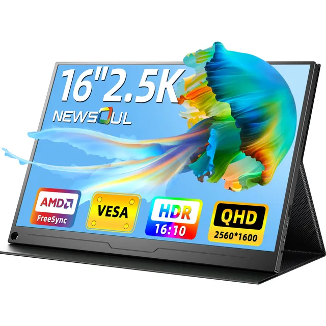 Monitor Portátil De 16 Pulgadas 2.5k Pantalla Lcd Gamer Hdmi