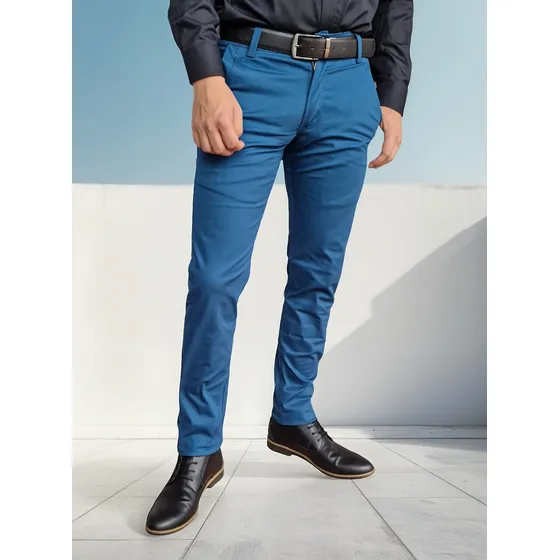 Pantalon En Dril Licrado Para Hombre 